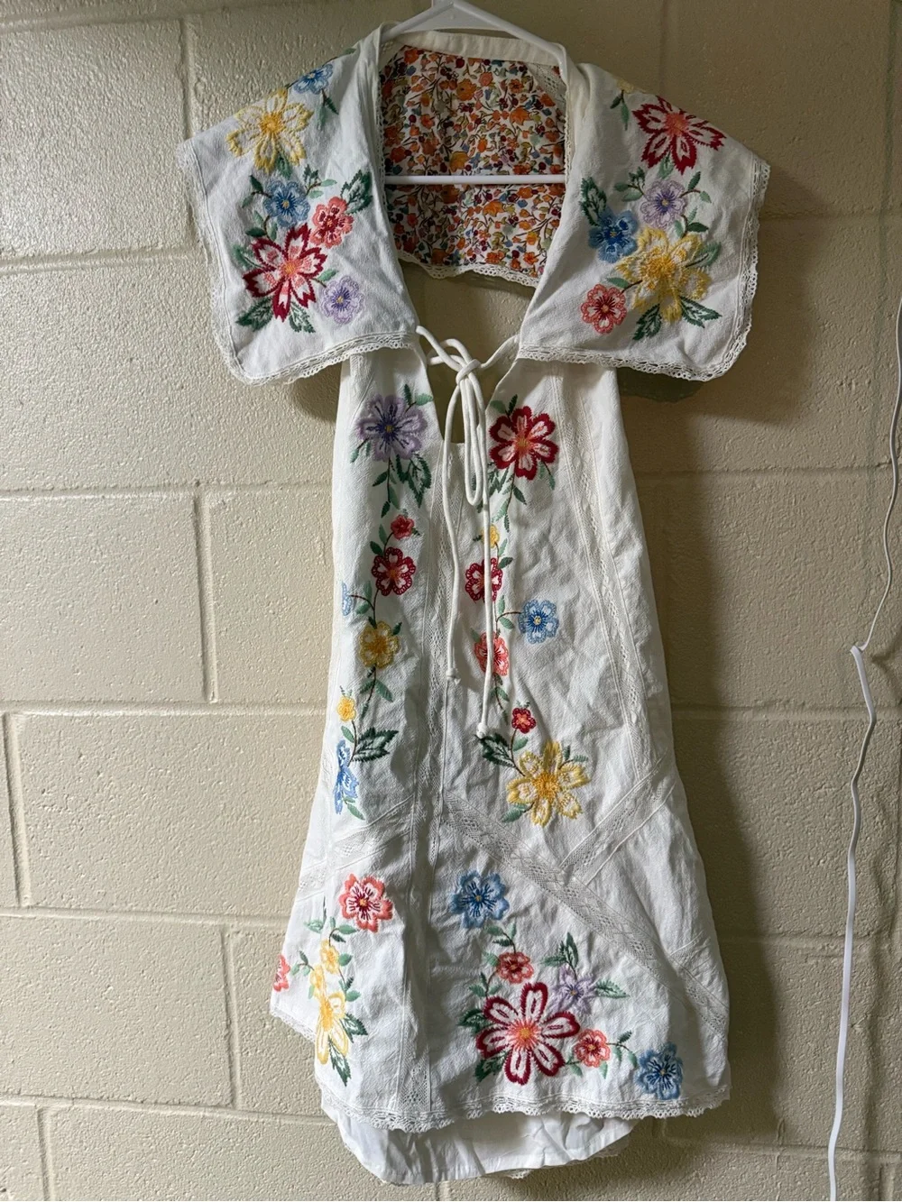 (NWT) Free People | Willow Embroidered Mini Dress